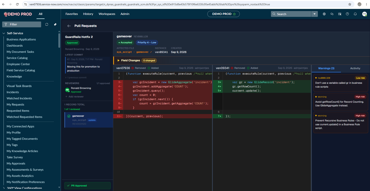 Dyna Software Adds Source Control Management to Help ServiceNow Teams Maintain Audit Traceability
