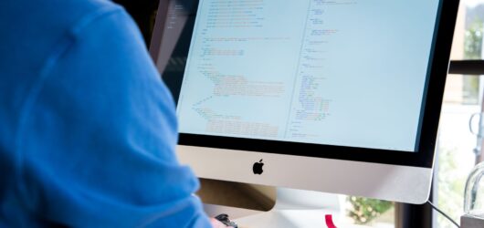 programmer computer screen code office